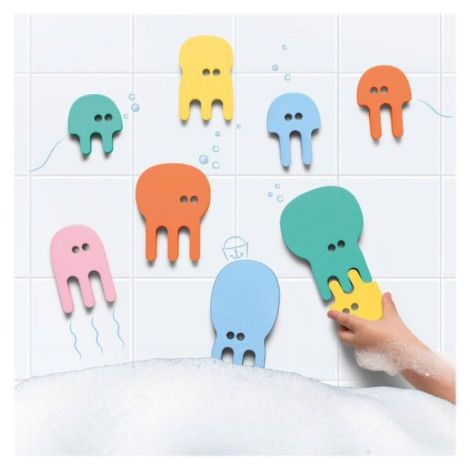 Puzzle de Baie Meduze Quut Toys, 10 Piese - imagine 4