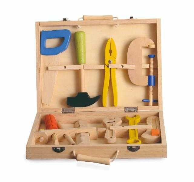 Set Unelte Lemn Egmont Toys pentru Micii Meseriași