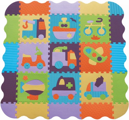 Covoras Puzzle Transport Babygreat 122x122 cm