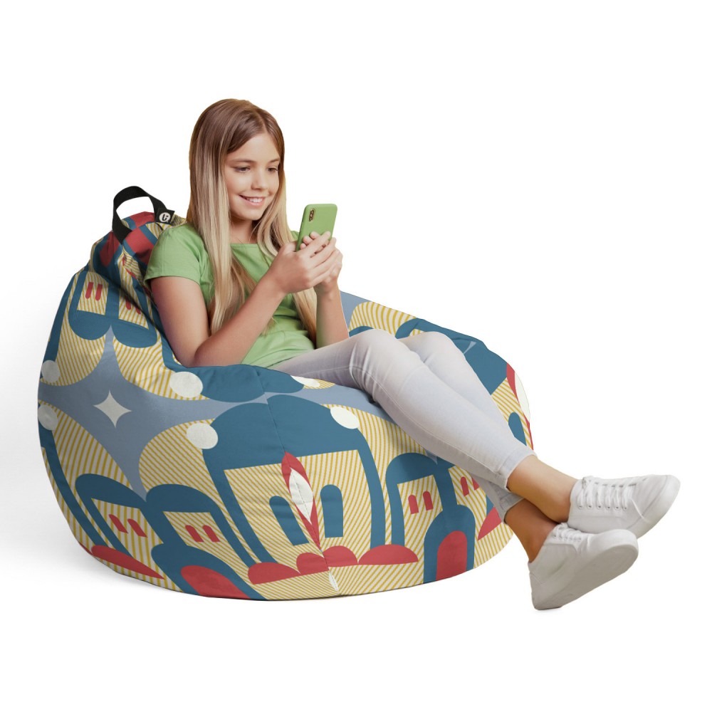 Fotoliu Puf Bean Bag Updeco Arcade Albastru - imagine 3