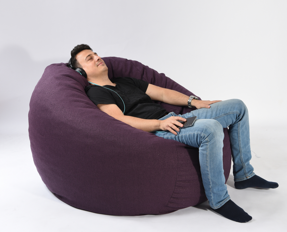 Fotoliu Puf King Size Fancy Purple | Pufrelax - imagine 2