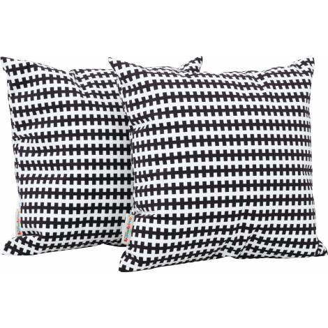 Set 2 Perne Decorative Alb-Negru Moje Bambino