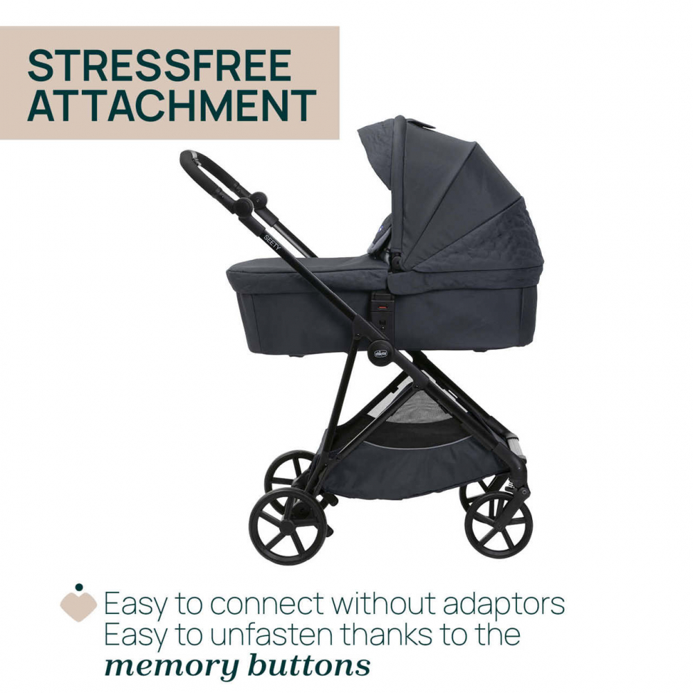 Carucior 3 in 1 Chicco Seety BostonGrey