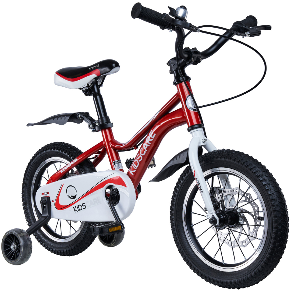 Bicicleta KidsCare 16 inch Rosu cu Roti Ajutatoare - imagine 6