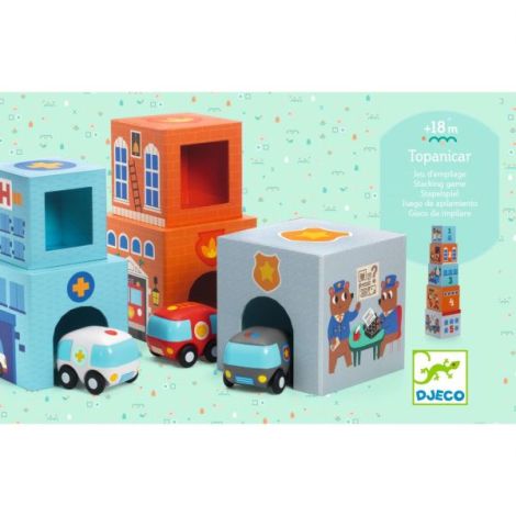 Joc construit Topanicar Djeco | Oras si Vehicule - imagine 4