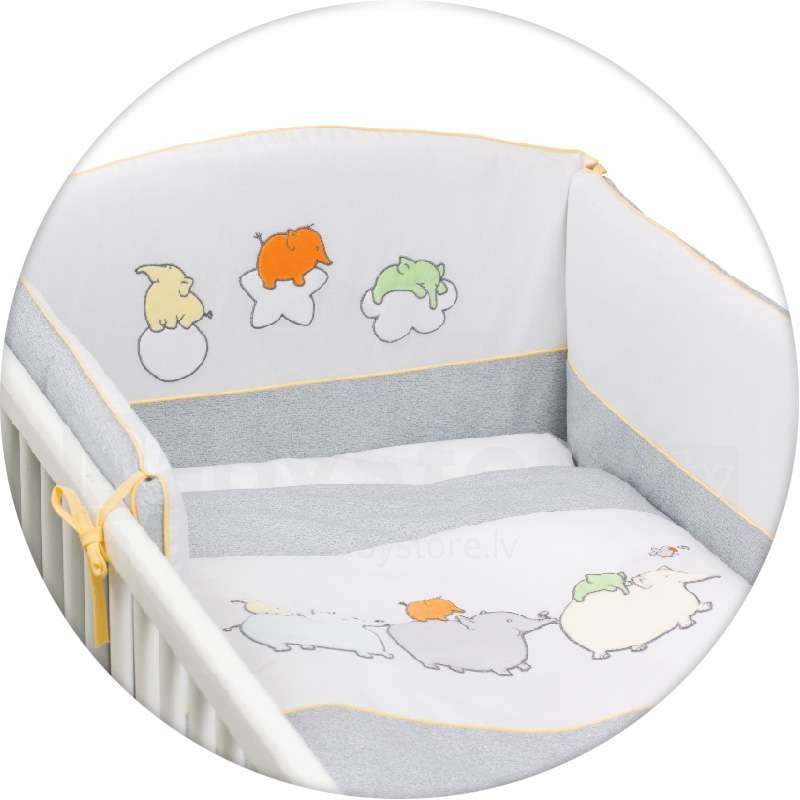 Lenjerie de pat Ceba Baby 3 piese Elefantei