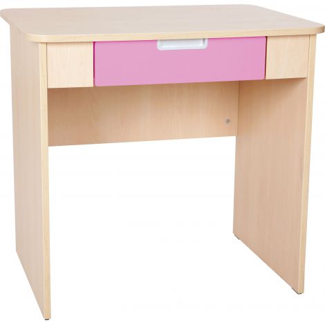 Birou Quadro Roz cu Sertar | Moje Bambino