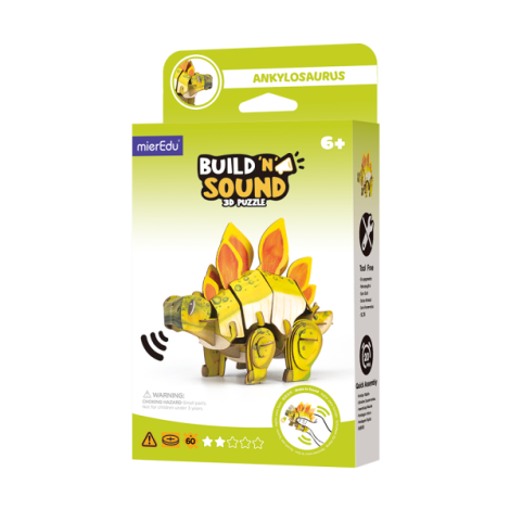 Puzzle 3D Stegosaurus Mieredu cu Sunete