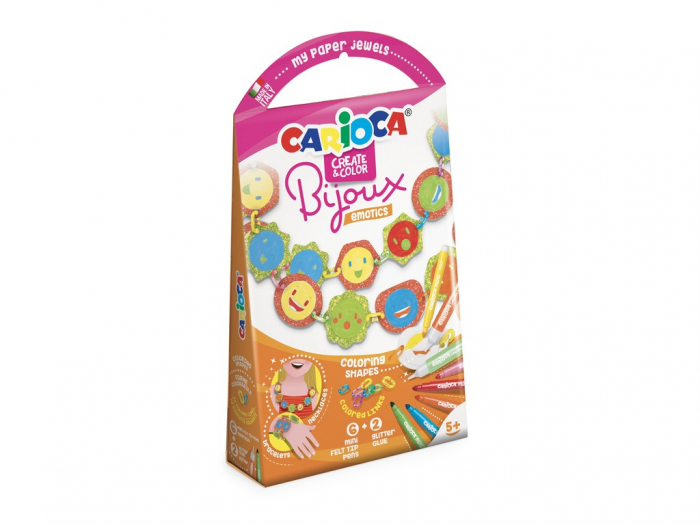 Carioca Bijoux Emotics - Set Creativ Colier Sclipici
