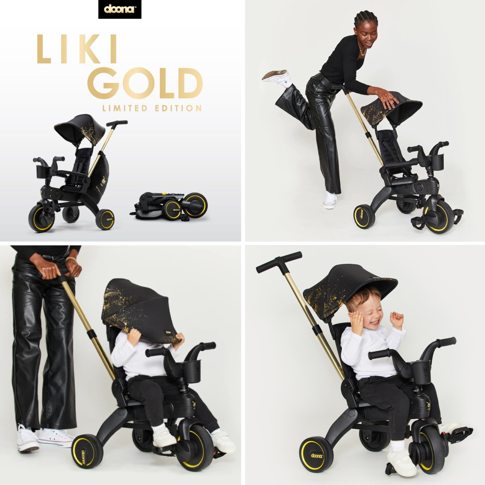 Doona Liki Trike Gold - Tricicleta Ultrapliabila - imagine 6