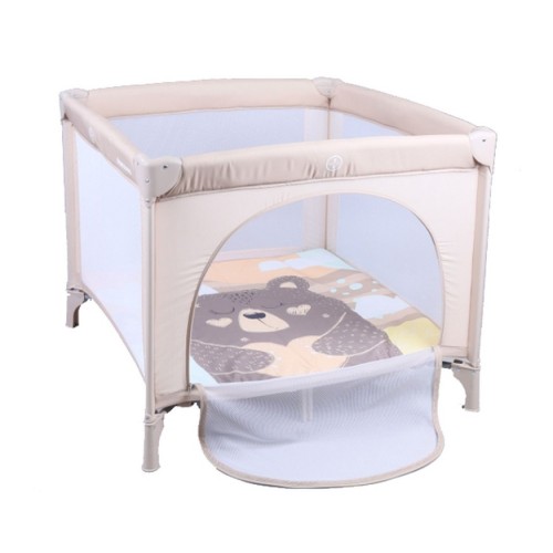 Tarc Kikkaboo Enjoy Beige Bear, pliere compactă și saltea - imagine 8
