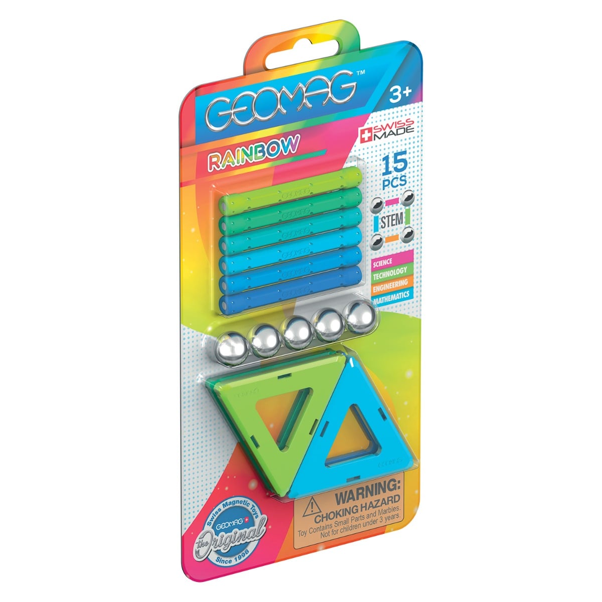 Geomag Rainbow Cold 15 Piese | Joc Construcție Magnetic