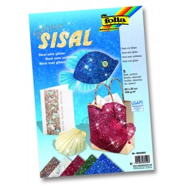 Sisal Glitter 5 Folia Paper - Culi Intense