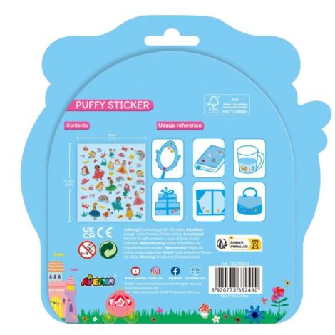 Abtibilduri 3D Avenir Princess | Decorațiuni Pufoase - imagine 3