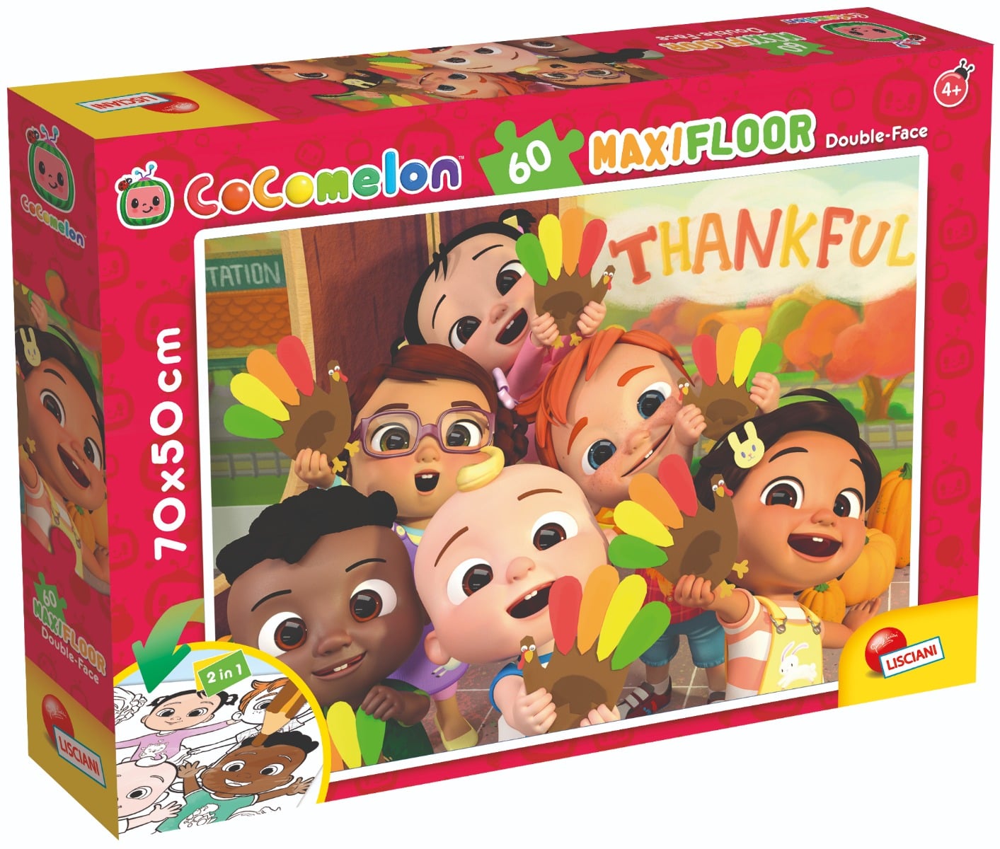 Puzzle Cocomelon Lisciani 60 piese, 2 in 1