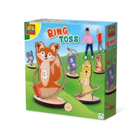 Joc Ring Toss Lemn pentru Exterior - Ses Creative