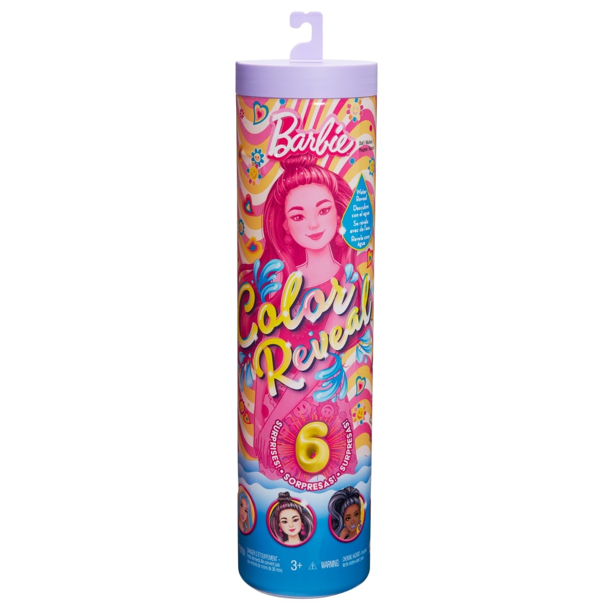 Papusa Barbie Color Reveal Rainbow, 6 Surprize