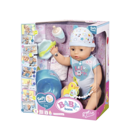 BABY born Bebeluș Băiat Interactiv cu Corp Moale - Zapf