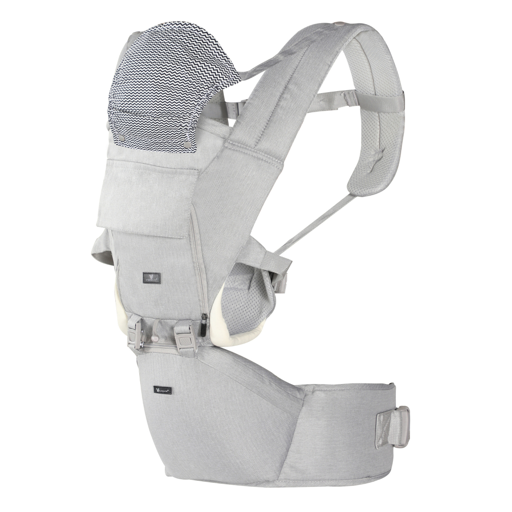 Marsupiu Cangaroo Ivy Grey | Ergonomic - imagine 2