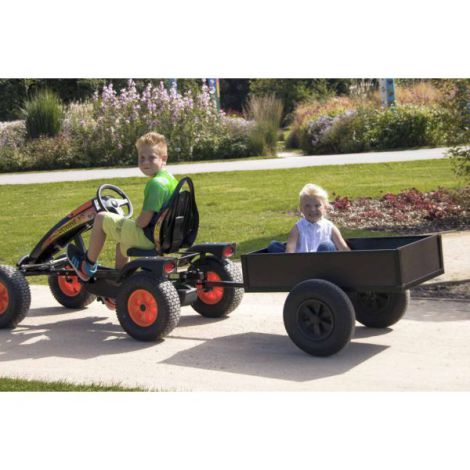 Remorca Dino Cars Tipping Trailer, Metal și Lemn - imagine 3