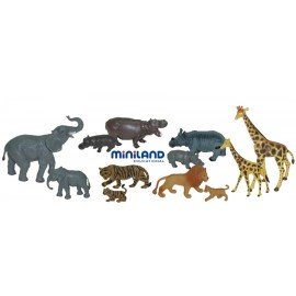 Set 12 Figurine Animale Salbatice Miniland