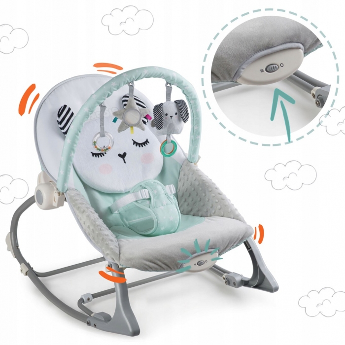 Balansoar Panda Ricokids cu vibrații și jucării - imagine 2