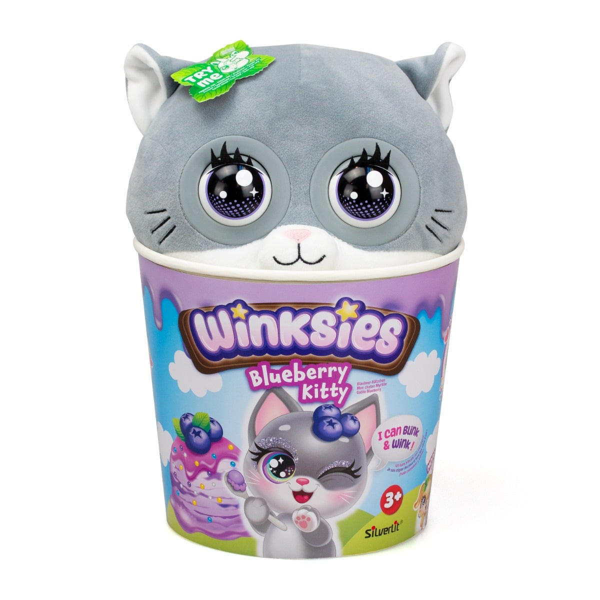 Blueberry Kitty Winksies Silverlit Jucărie Interactivă