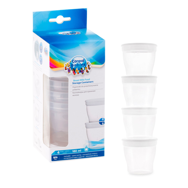 Recipient lapte Canpol Babies, 4x180ml