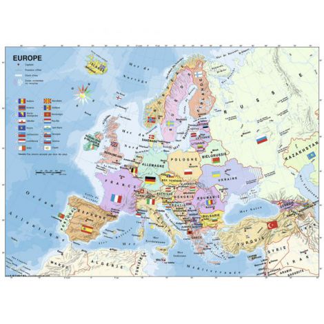 Puzzle Harta Europei 200 piese Ravensburger - imagine 2