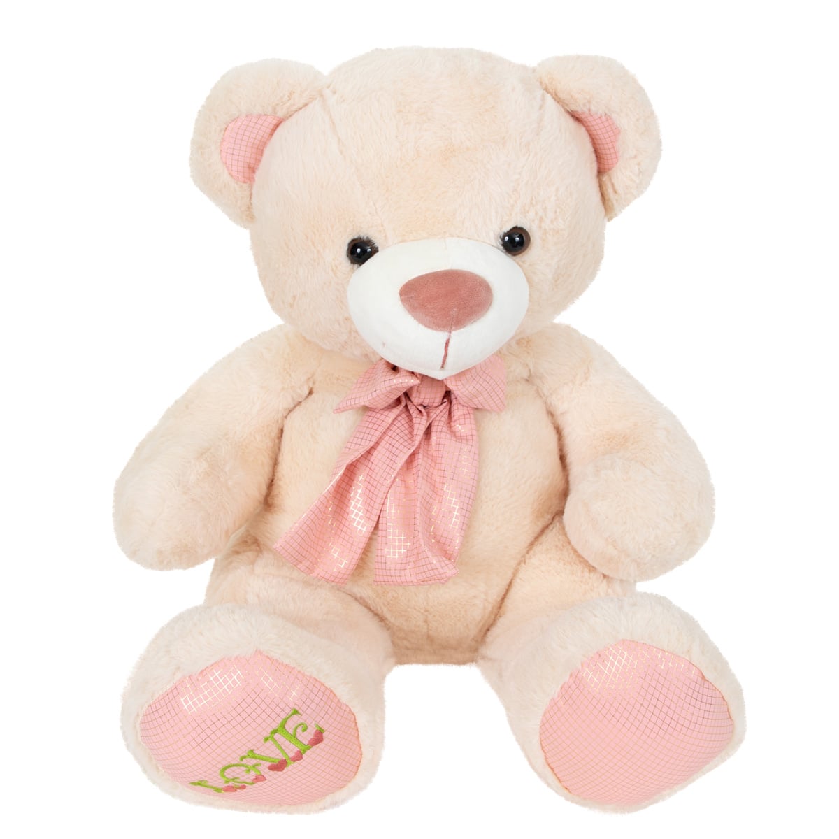 Ursulet Plus Puffy Friends, 50 cm, Roz