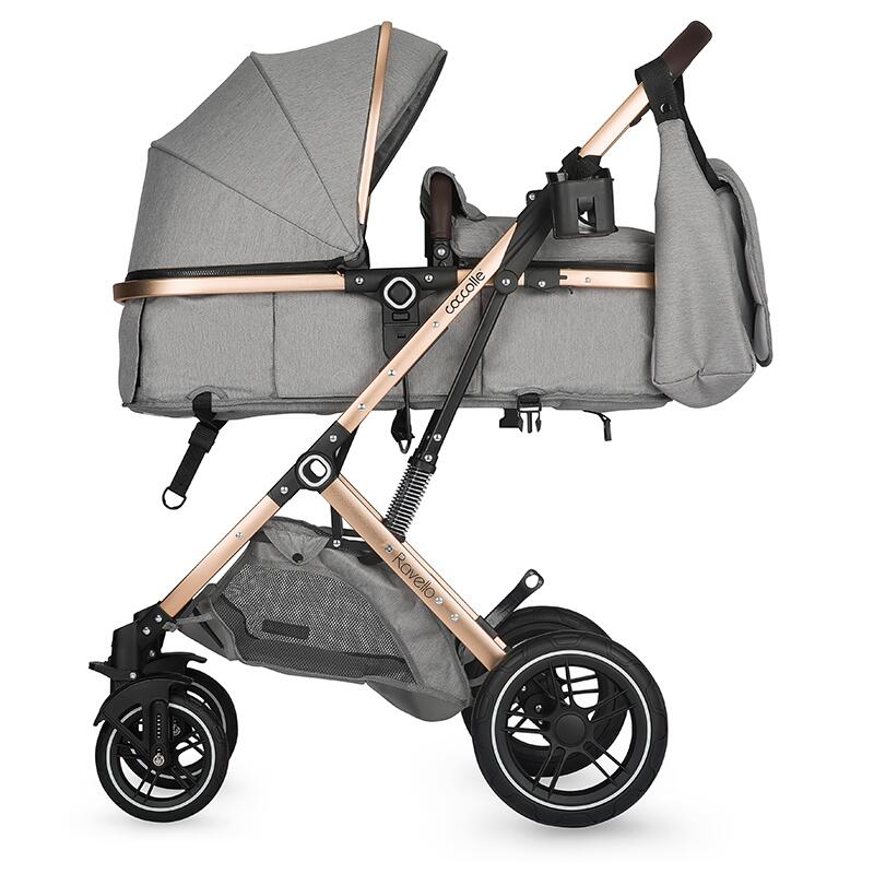Carucior 3in1 Coccolle Ravello, Aluminiu, Gri - imagine 8