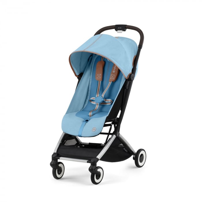 Carucior Cybex Orfeo Silver Beach Blue | Compact si Usor
