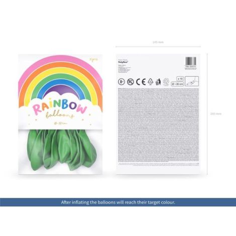 Baloane Party deco Pastel Verde 10 buc - Atmosferă Perfectă - imagine 2