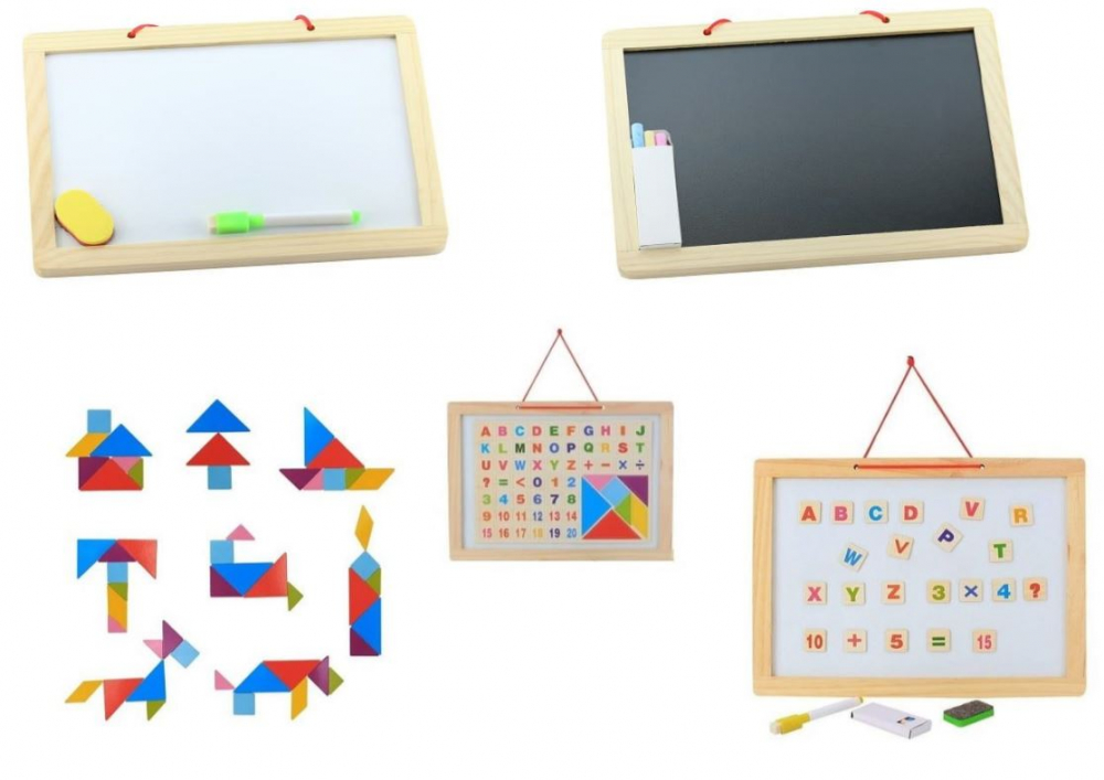 Tabla scolară 2 fețe Amacs | Scriere și desen