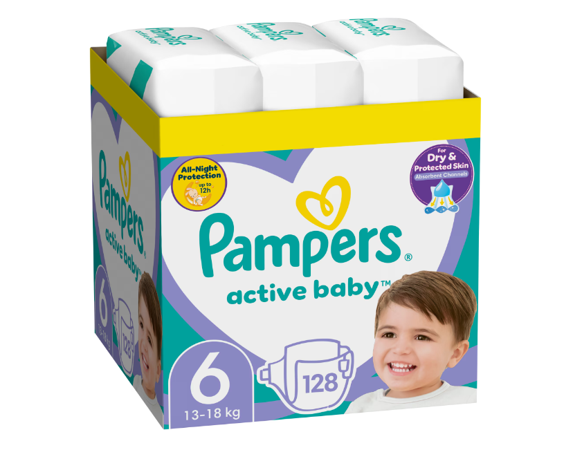 Pampers Active Baby XXL | 128 Buc | Absorbție Maximă - imagine 8