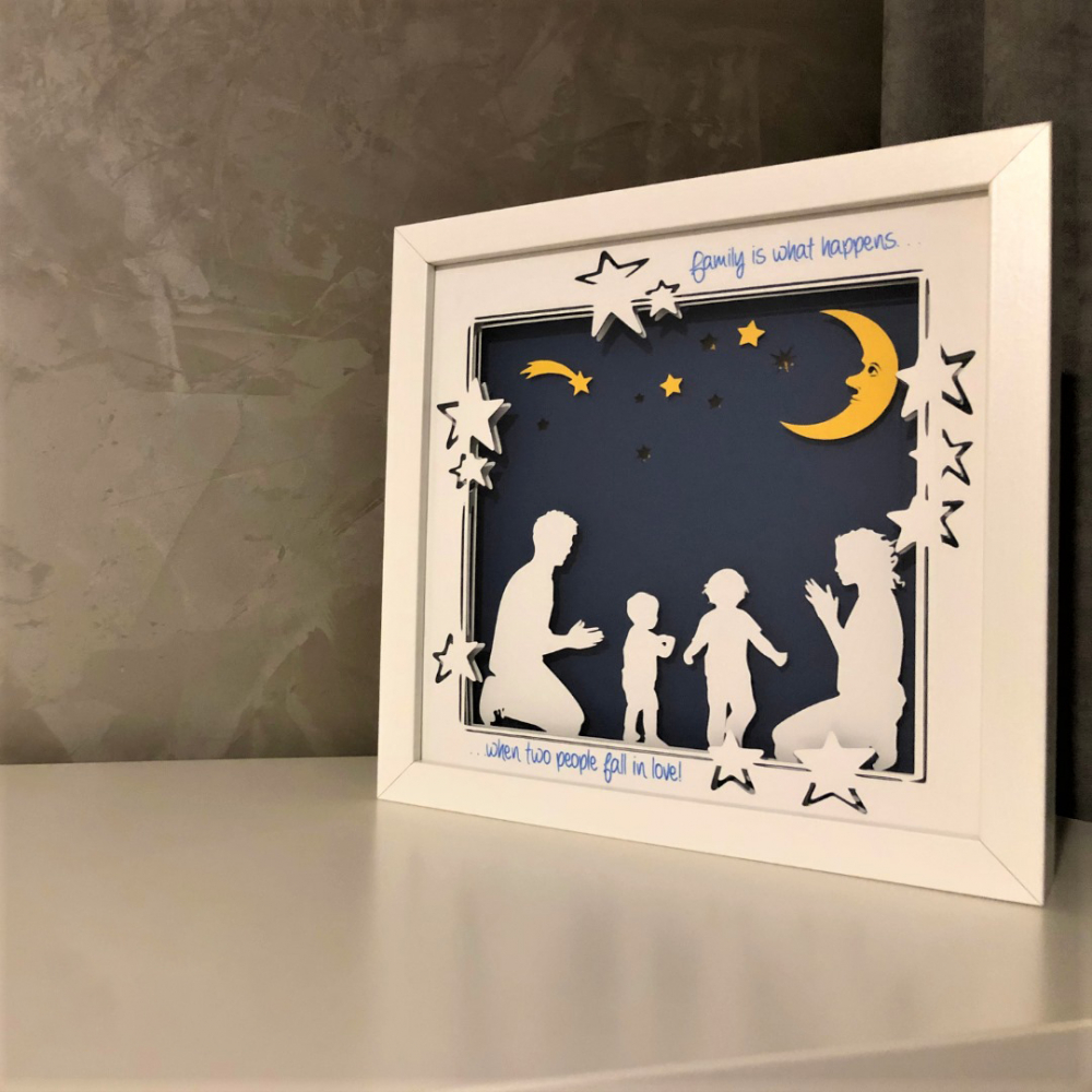 Tablou Luminos Părinți și Copii - Noorhandmadeatelier - imagine 6