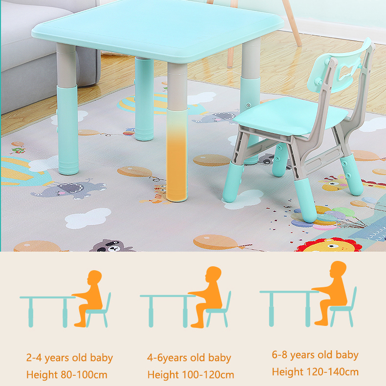 Masă plastic copii Nichiduta, reglabilă 7 nivele - imagine 5