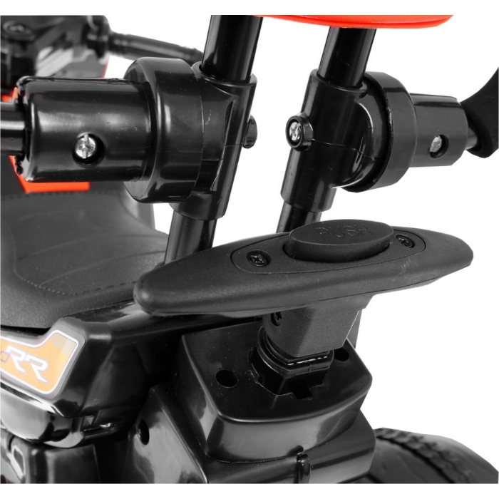 Motocicleta Electrică Copii Ramiz Alb 20W cu Mâner - imagine 4