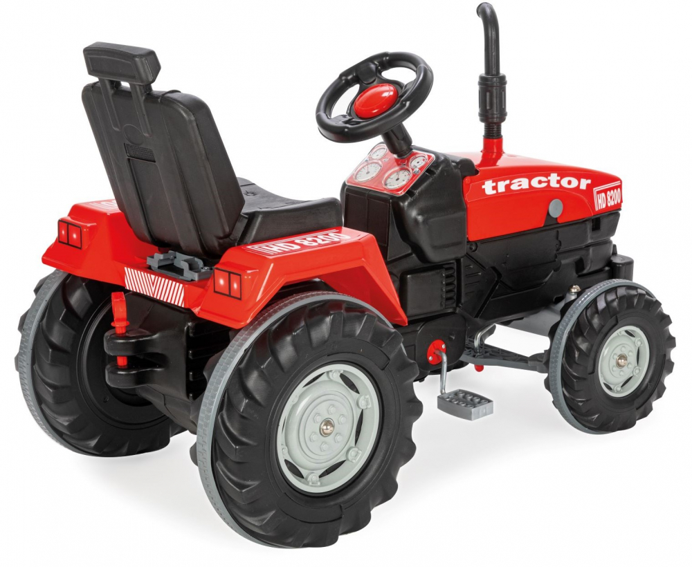 Tractor Pilsan Operated Red cu pedale și scaun reglabil