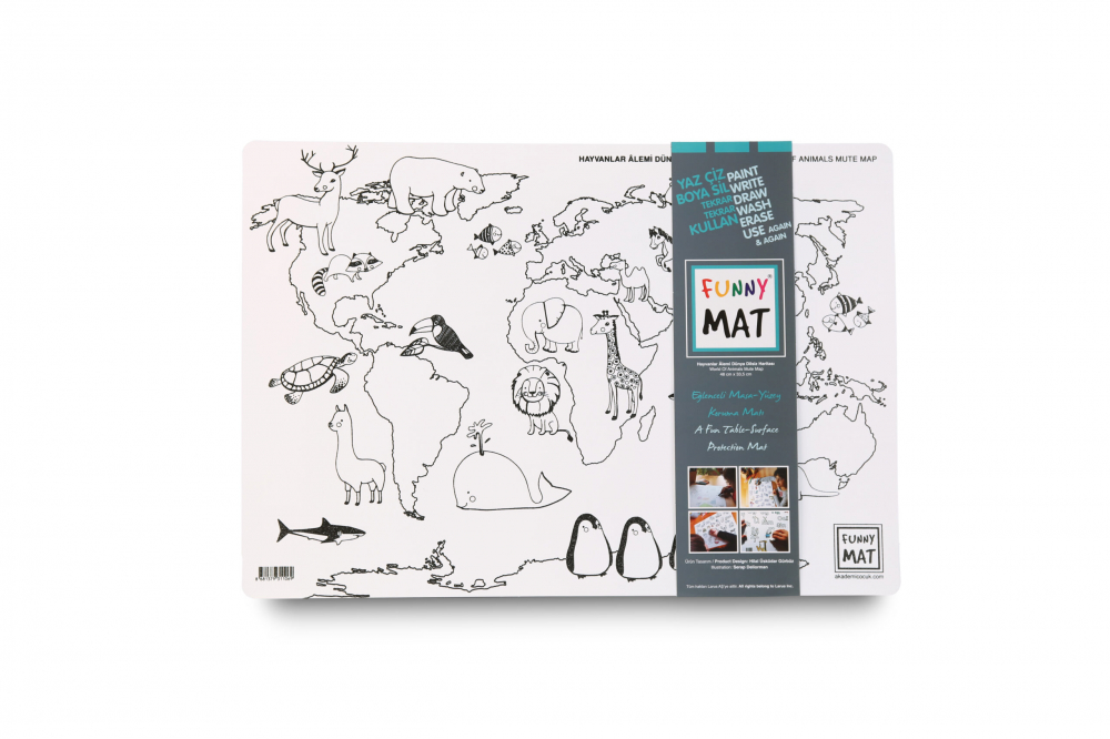 Plansa Colorat Animale Funny Mat | Educativ