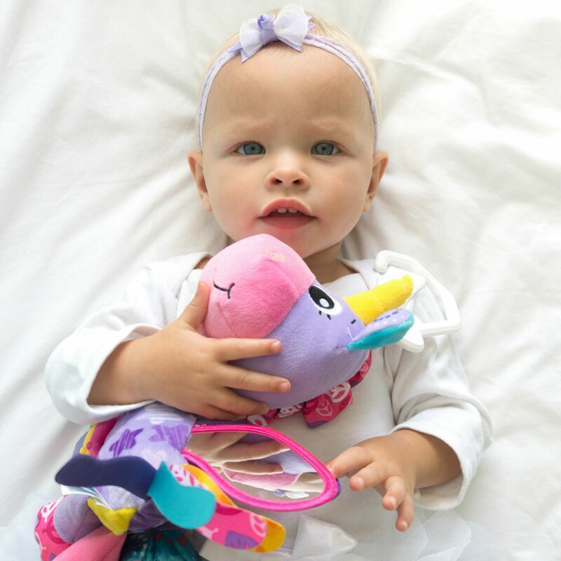 Playgro Activity Friend Stella Unicorn, 39 cm - imagine 4