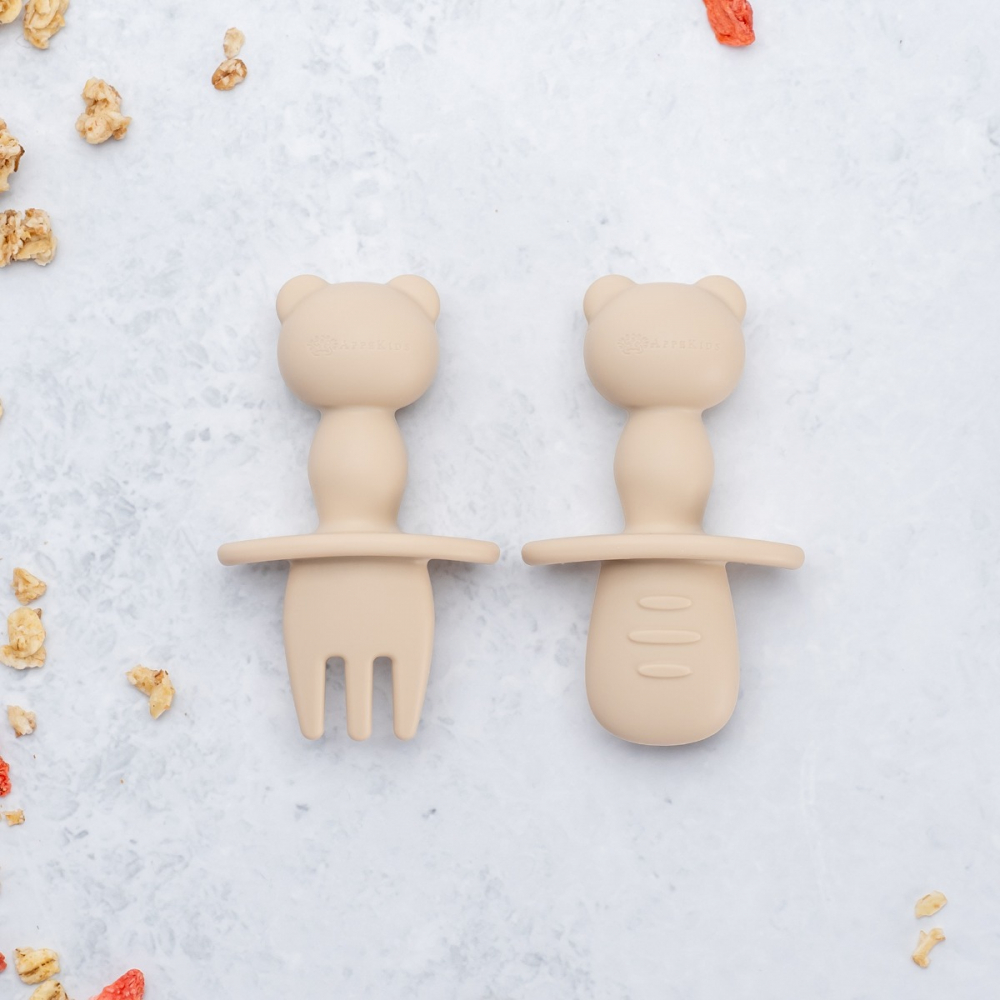 Set Tacâmuri AppeKids Silicon Beige