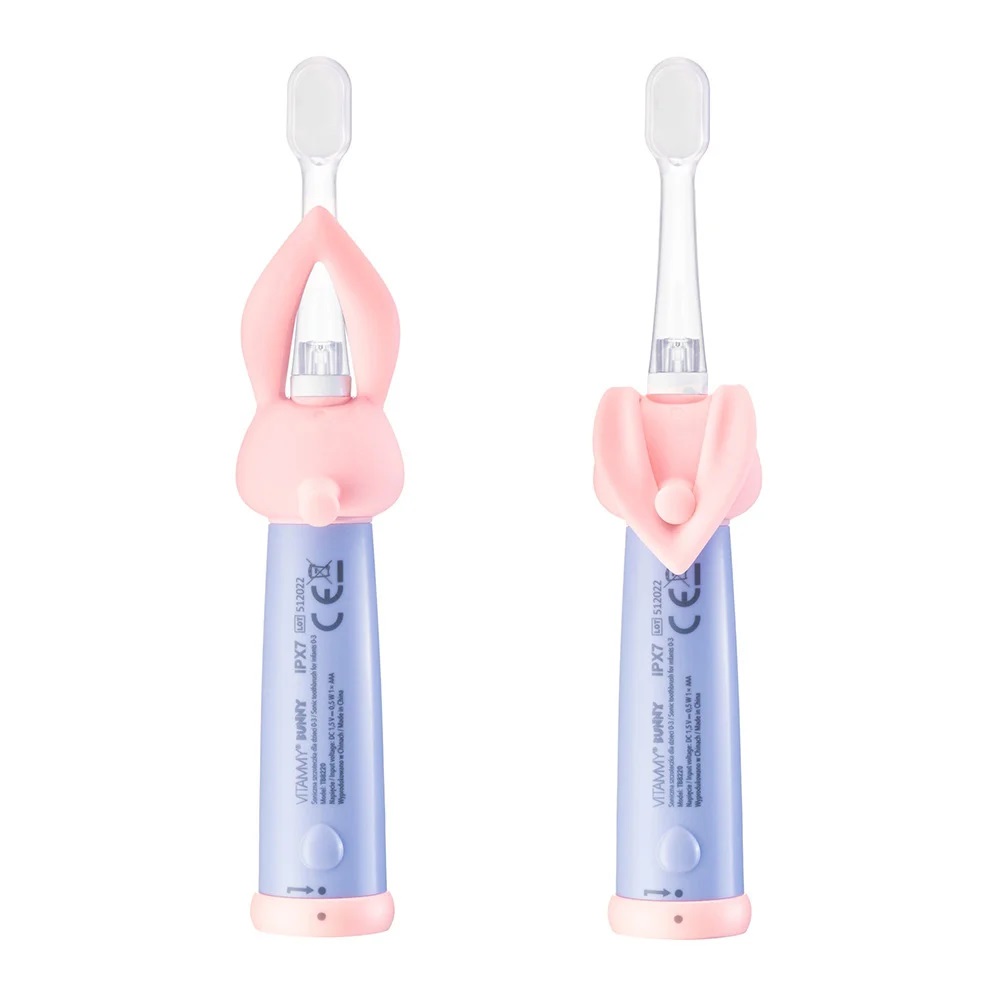 Periuță Electrică Vitammy Bunny Pink, LED, 0-3 Ani
