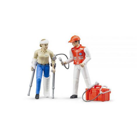 Bruder Set Asistenti Ambulanta - Jucarie de Rol - imagine 4
