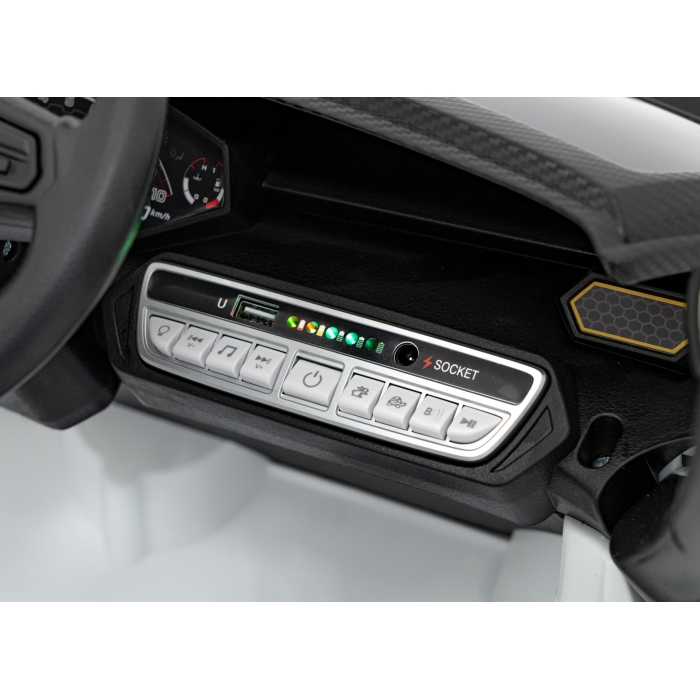 Masinuta Electrica Lamborghini Alb 140W cu Telecomanda - imagine 4