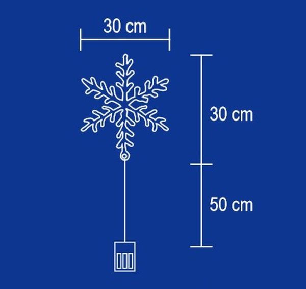 Decor LED Fulg Zăpadă Home | Atmosferă Magică - imagine 3