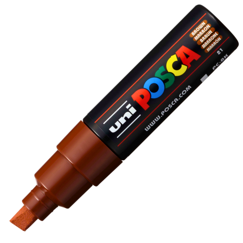 Marker UNI PC-8K Posca, 8.0 mm, maro
