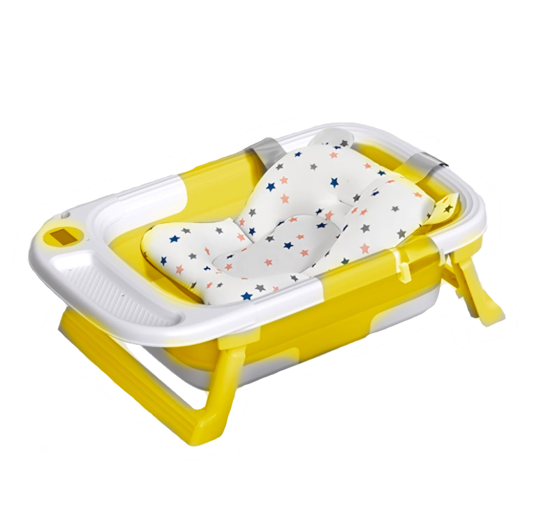 Cadită Little Mom Yellow Ultrapliabilă cu Hamac - imagine 8