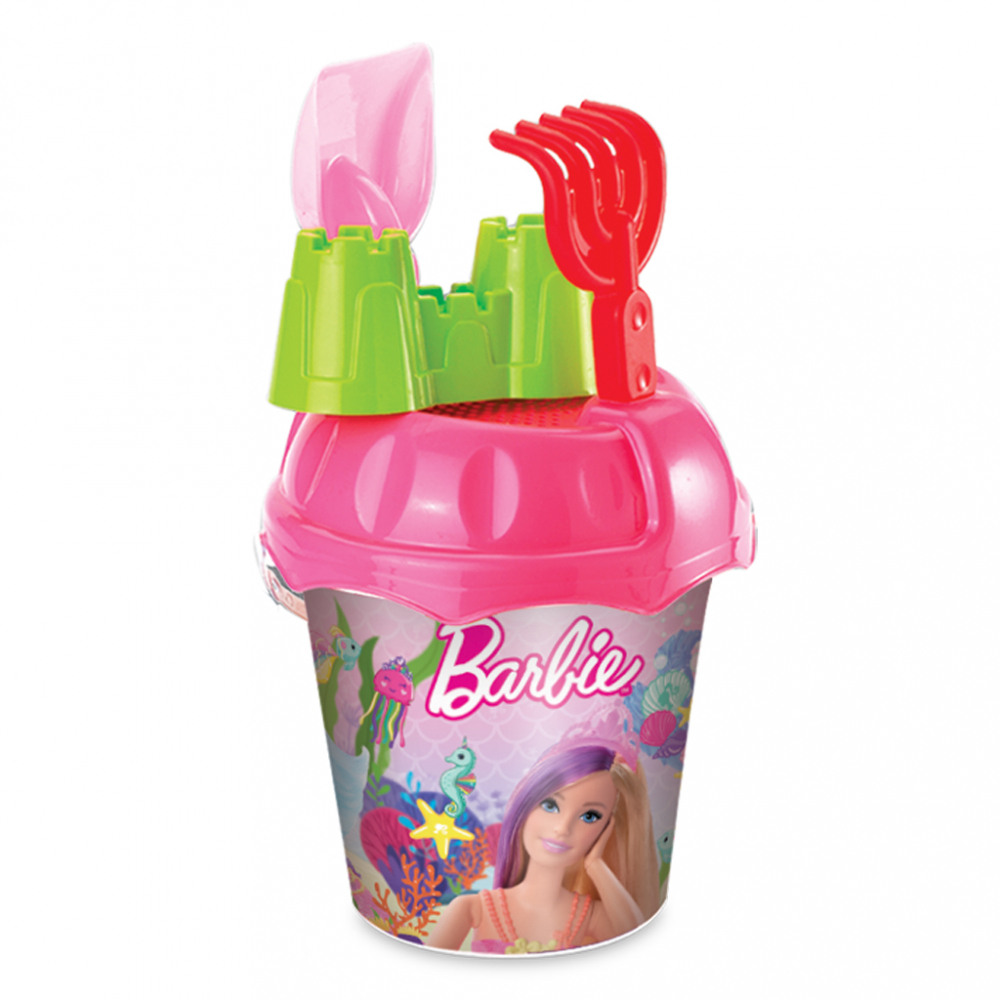 Set Nisip Barbie Roz Dede cu Galetusa Mare