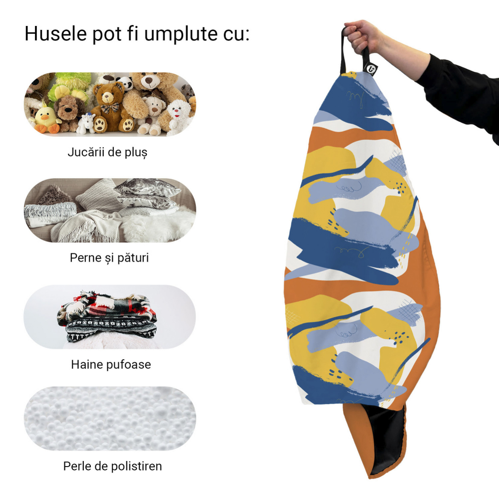 Husa Fotoliu Puf Bean Bag Para XL Updeco